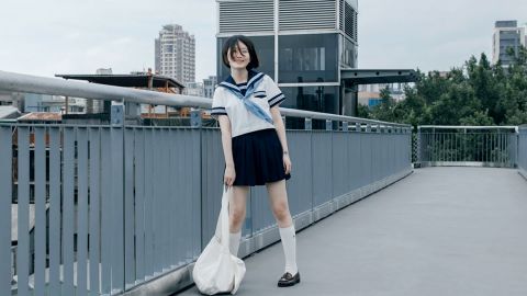 都市冷蓝街拍